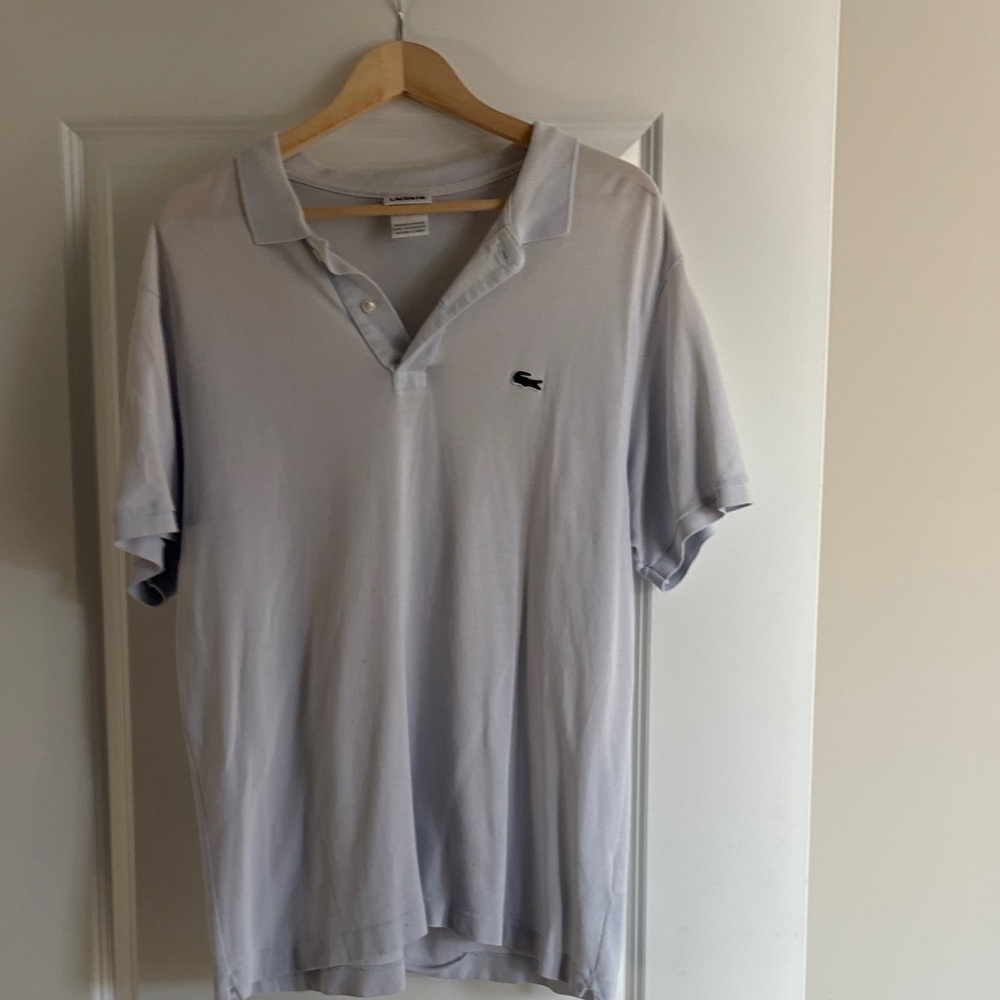 Lacoste Men's Polo Shirt in Soft Gray